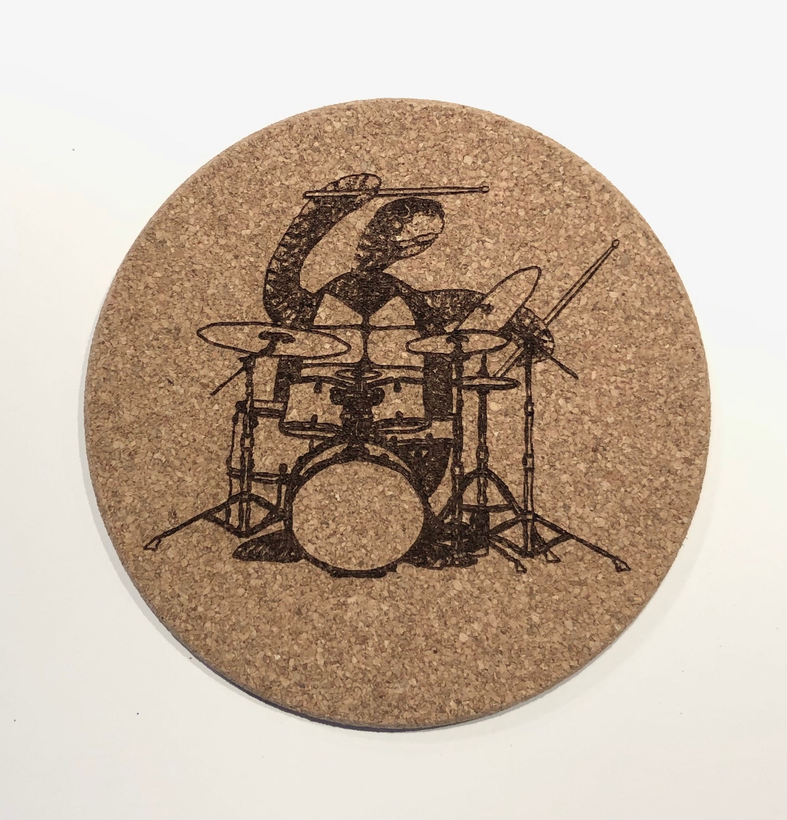 Animals Playing Musical Instruments Laser Engraved Cork Coasters - Etsy