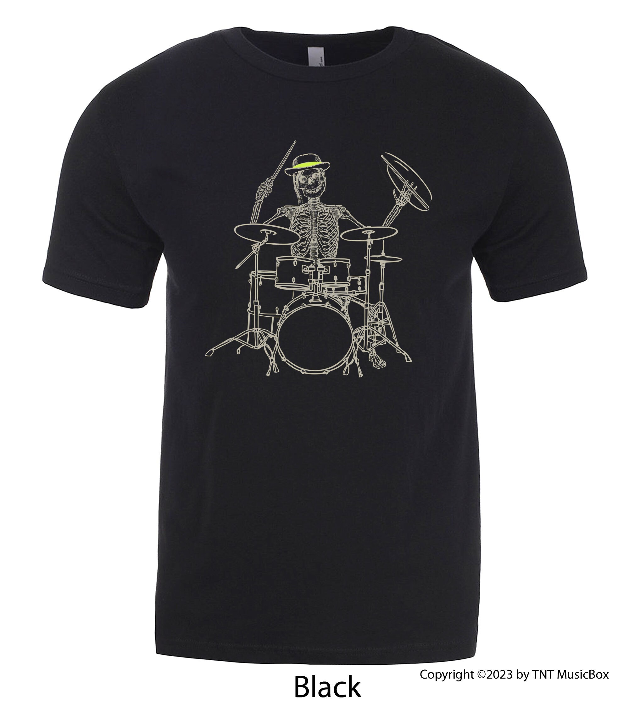 T-shirt Homme "The Best Reason To Play Drums" - Coupe Loose, 95% Coton, Style Décontracté