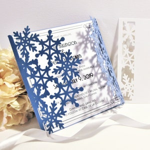 Set Winter Gate Fold Wedding Invitation 6x6  RSVP Card Envelope Vector Silhouette Studio Svg Dxf Eps Jpg Paper Papercut Laser Cut Template