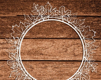 Autumn Leaf Wreath Svg File Cutting Template Etsy Autumn Leaf Wreath Svg File Cutting Template Etsy