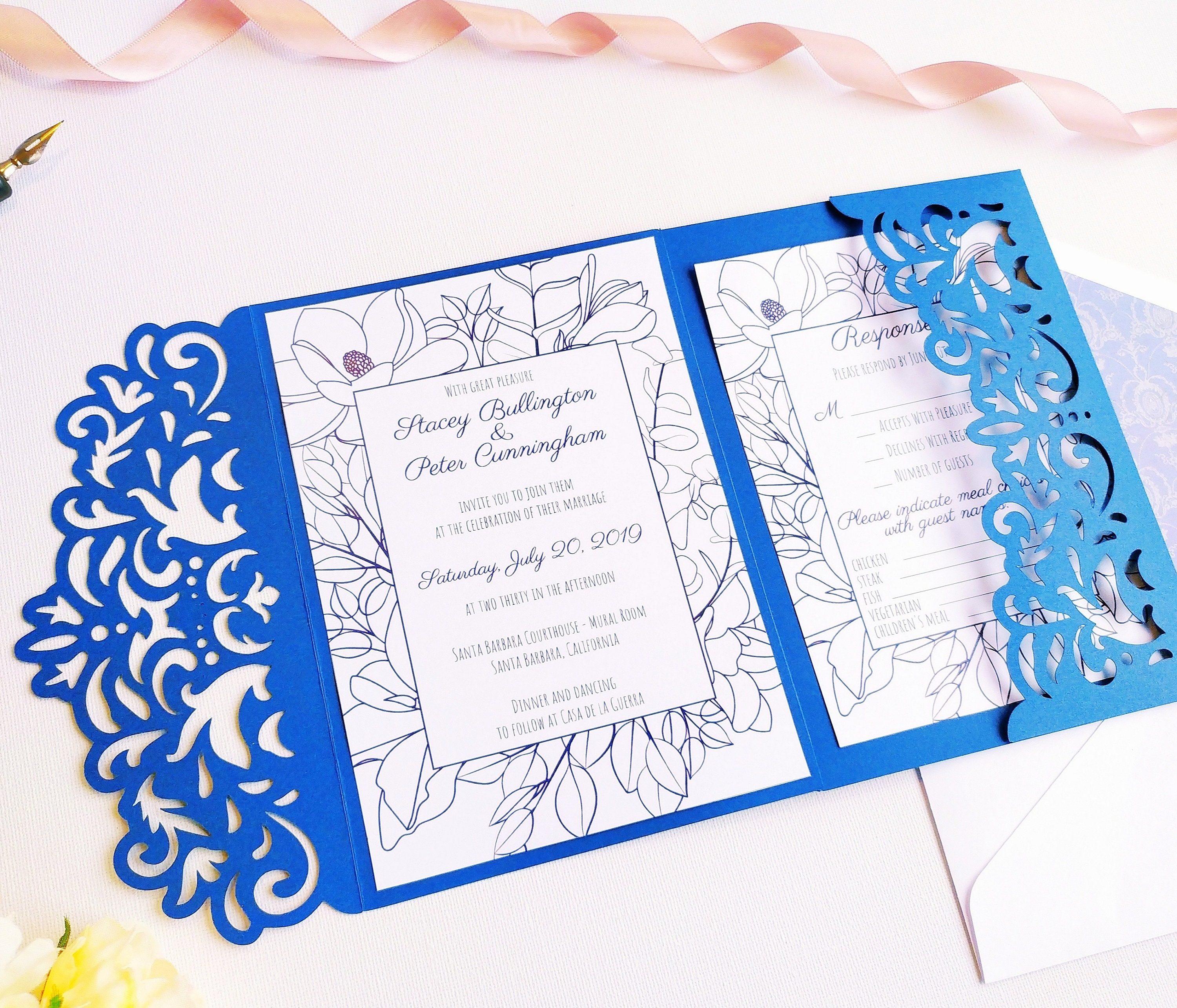 Download Set Swirl Lace Tri Fold Pocket A7 Wedding Invitation Envelope 5x7 Rsvp Card Silhouette Studio Svg Dxf Eps Paper Papercut Laser Cut Template Art Collectibles Digital Delage Com Br