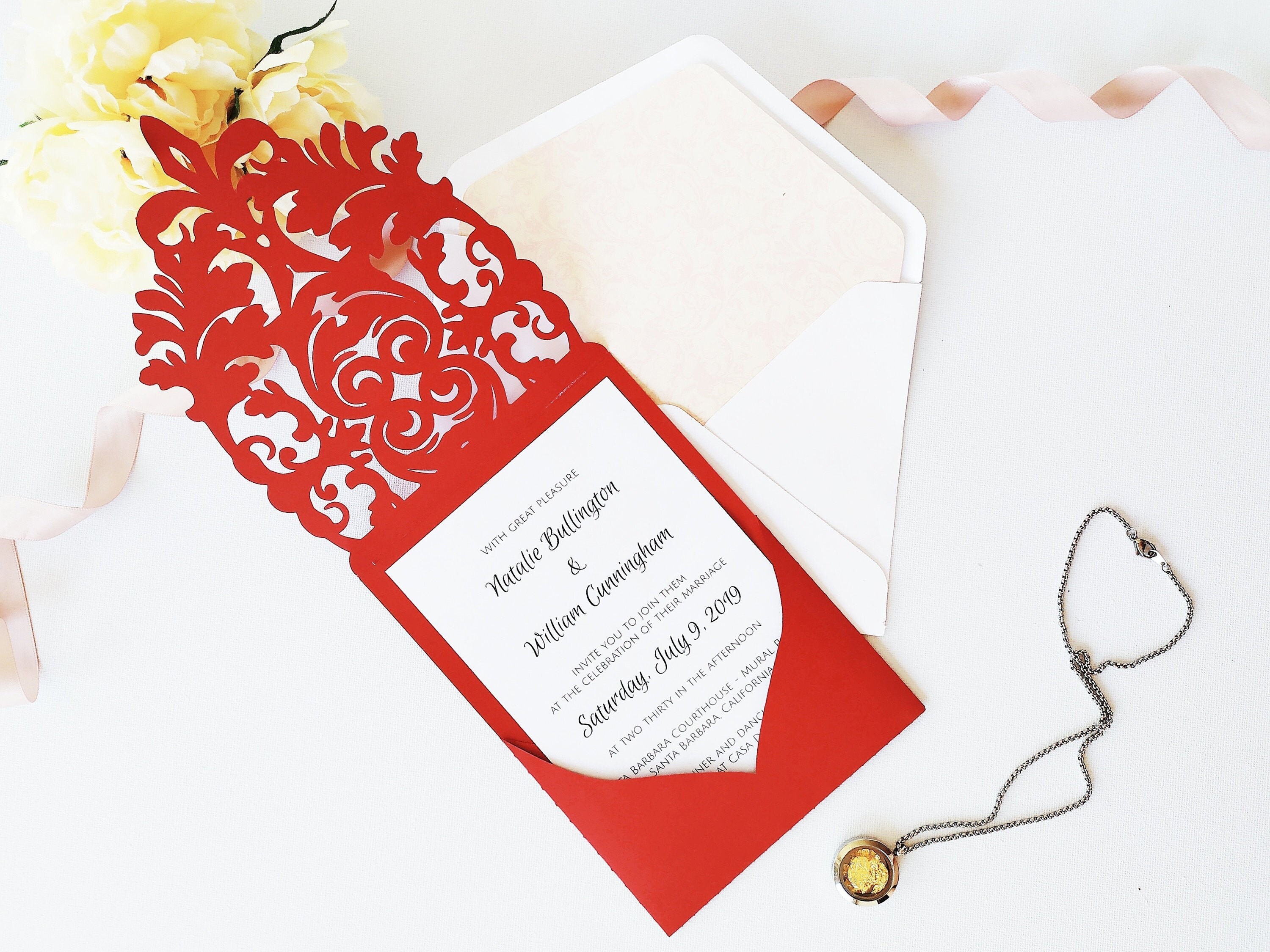 Download Set Floral Lace Wedding Invitation Envelope 5x7 Rsvp Card Vector Silhouette Studio Svg Dxf Eps Pdf Png Jpg Paper Papercut Laser Cut Template Art Collectibles Digital Vermontorganics Com