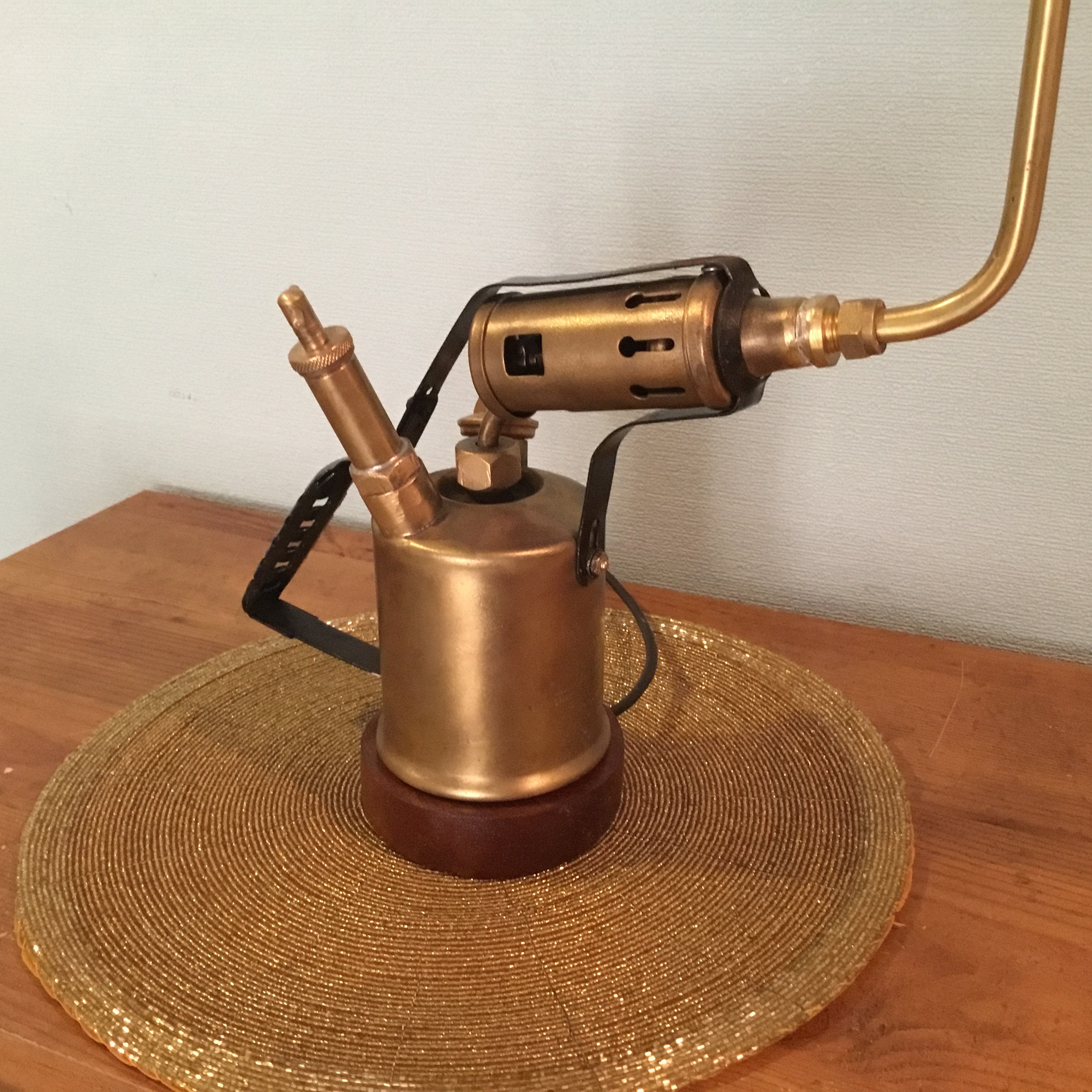 Vintage Brass Blow Torch Lamp Etsy