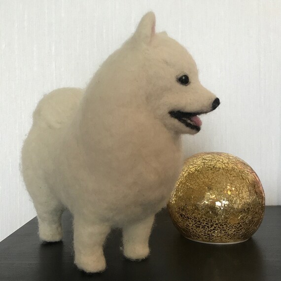 Big Size Needle Felted Japanese Spitz White Dog Decoration Etsy Big Size Needle Felted Japanese Spitz White Dog Decoration Etsy