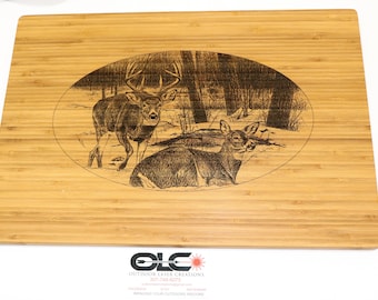 Cartel de pared de madera de ciervo grabado con láser personalizado, placa de ciervo de madera para cabañas de caza, regalo rústico de nuevo hogar, decoración de granja