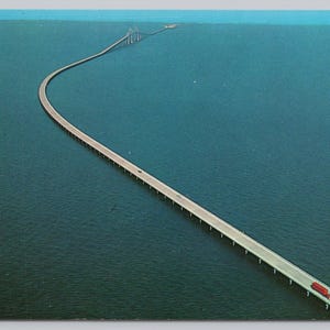 Carte postale 1535 Sunshine Skyway, comté de Lamantin, Saint-Pétersbourg, Floride