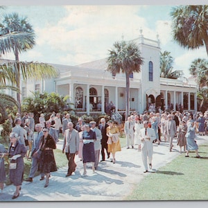Carte postale vintage 1667 de Poinciana Chapel Palm Beach en Floride