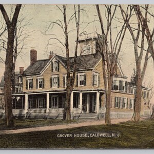 Postcard Grover House Caldwell NJ 1569