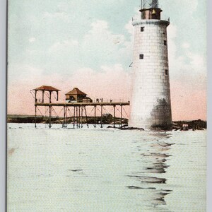 Carte postale 0871 Phare de Ram Island Ledge, Portland ME