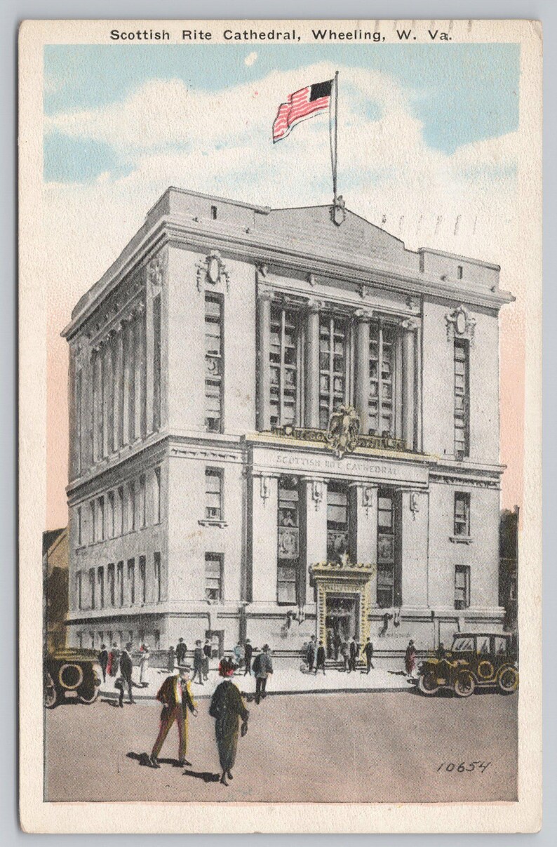 Scottish Rite Wv 1600 Scottish Rite Cathedral, C1921, Wheeling, W VA Vintage Postcard - Etsy