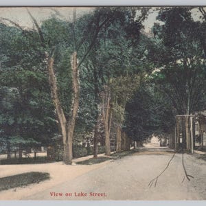 Cooperstown NY New York, Lake Street, Anfang der 1900er Jahre Postkarte 1262