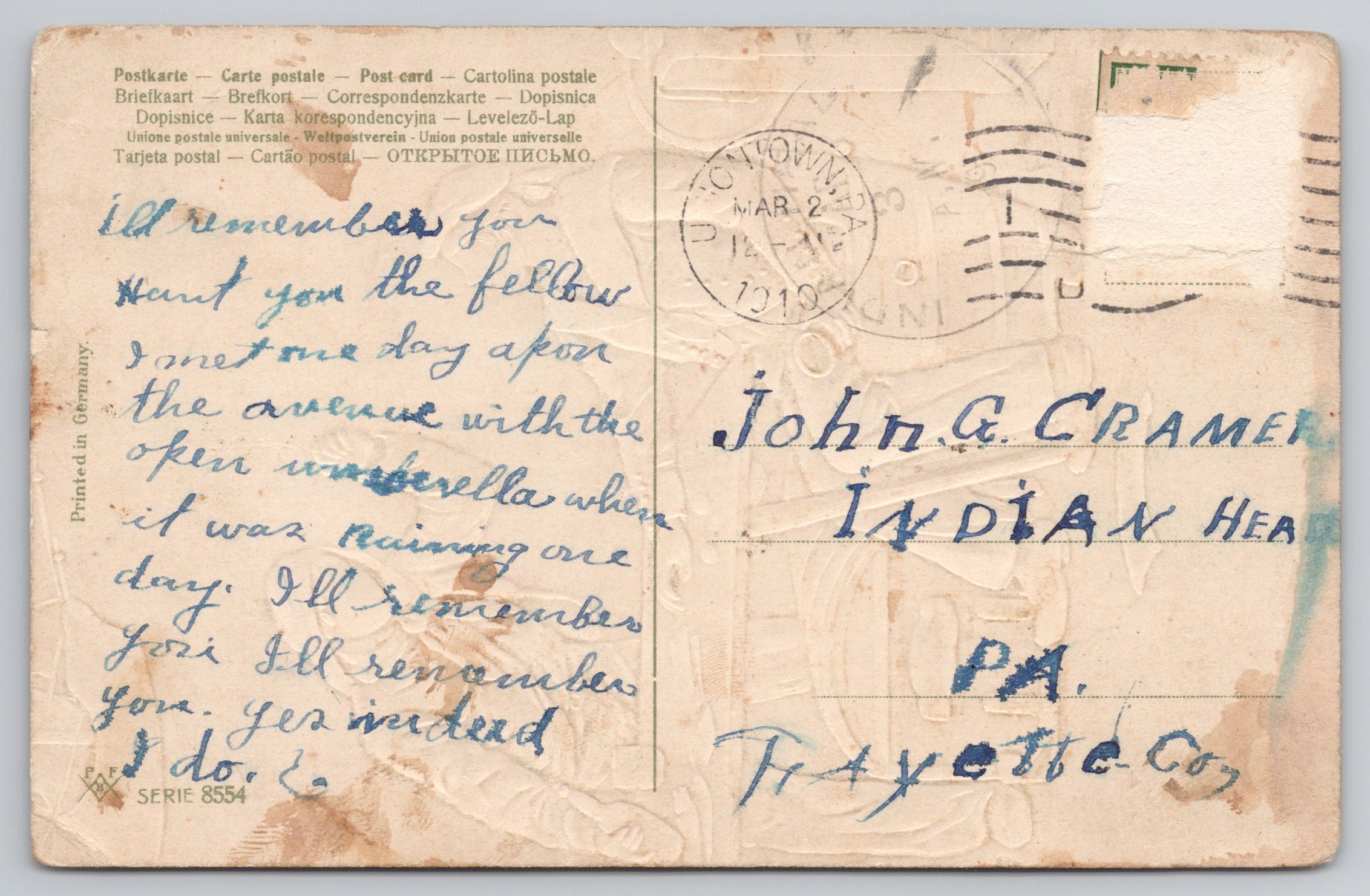 Antique Postcard Washington Monument D.C. Undivided Back C1909 ...