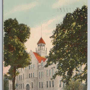 Berea Ohio Schulleitungs-Gebäude Baldwin-Wallace College 1920 Postkarte 1568