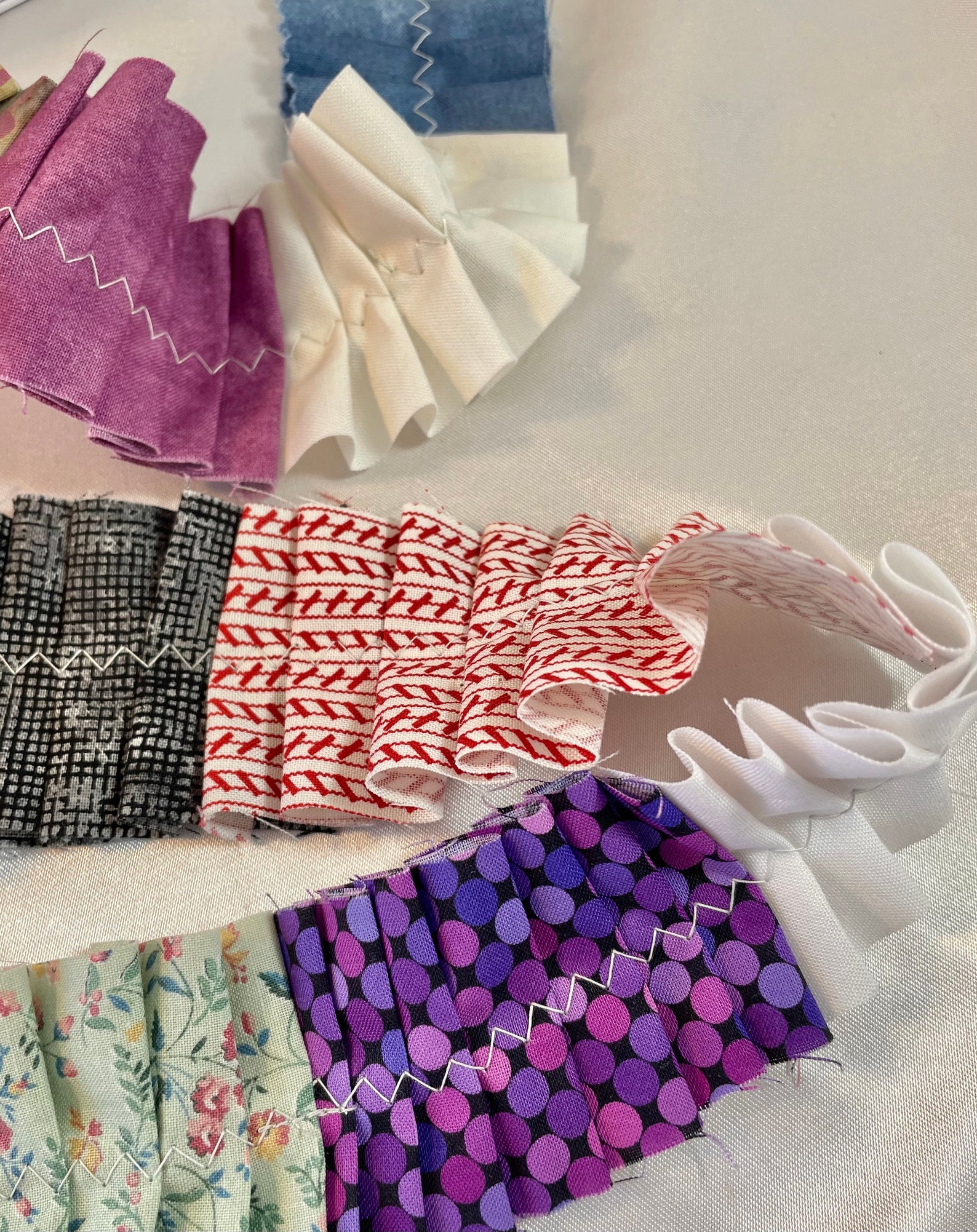 Fabric Ruffles Snippet Roll, Clusters, 60 Inch Length, Junk Journals ...