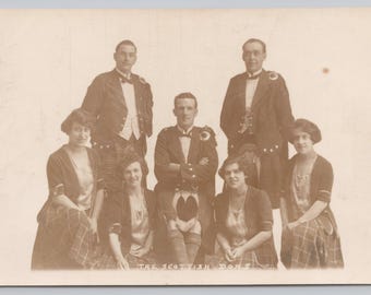 1873 The Scottish Dons c1930's Unposted RPPC Photo, Glasgow Scotland Postcard