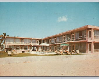 1563 Lauderdale By The Sea Florida KonTiki Apt Motel Vintage Postcard