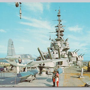 États-Unis Alabama Battleship Commission OS2U Kingfisher Aircraft Carte postale 1013