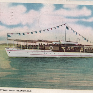 Carte postale The Dauntless, Clayton, 1000 Islands, NY, 1927