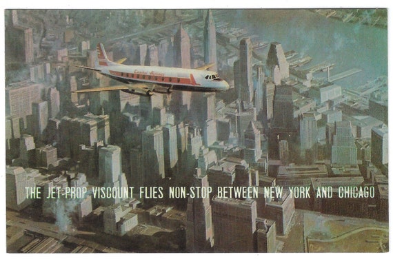 Romantic postcard of plane with flip-out wings ~1920s Romantic postcard of plane with flip-out wings ~1920s