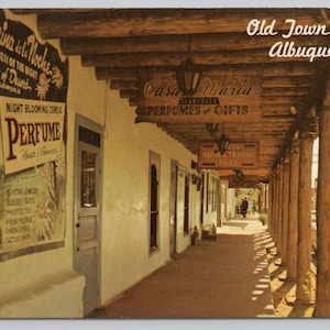 Old Town Plaza, Exterior, Albuquerque New Mexico Postcard 1352
