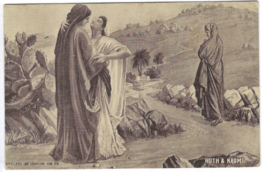 Vintage Postcard 1908 Ruth and Naomi Bible Story Art Religious Unposted ...
