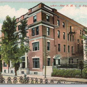 Parkersburg, Virginie-Occidentale, c1908, nouvelle carte postale vintage 1436 Y M C
