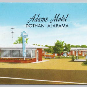Cartolina Adams Motel a Dothan, Alabama 0906