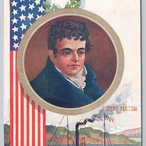 Hudson Fulton Celebration 1909 Robert Fulton New York Vintage Postcard 7511