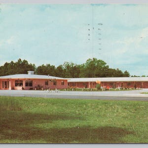 St Illa Court Motel and Restaurant, Nahunta, Géorgie, carte postale des années 50, 1579