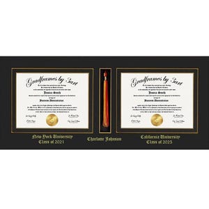 Double Diploma and tassel Mat Board Without Frame   8x6,9x7,10x8,11x8.5,12x9,13x10,14x11