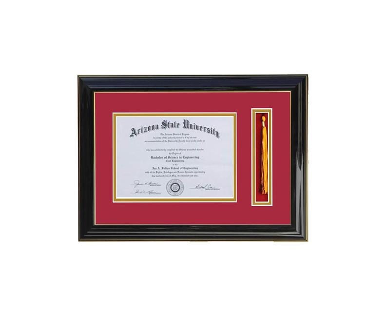 Diploma Frame With Tassel Holder Black-red 8x6,6x8,9x7,7x9,10x8