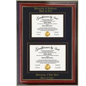 Customizable Diploma Frame: Multi-Size Options, College Degree, Photo Gift