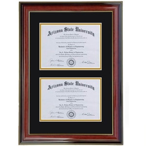 Double diploma  frame  M.  RC-V 8x6,11x8.5,11x14,8x10,5x7,7x9,9x12,10x13