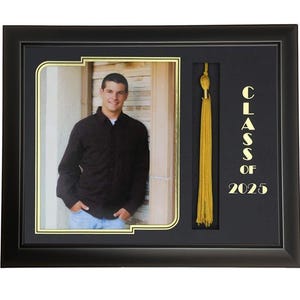 Graduation Picture frame 8x10 black satin  #43  ,College, University Graduation Gift for Her, Him, Diploma ,Class of 2025,photo,picture