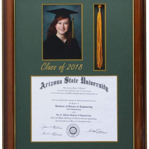 Diploma Frame with tassel and a 5x7 pic. Br-SQ hotsell (Customizable) 8x6,7x9,8x10,8.5x11,9x12,10x13,11x14 landscape orientation-