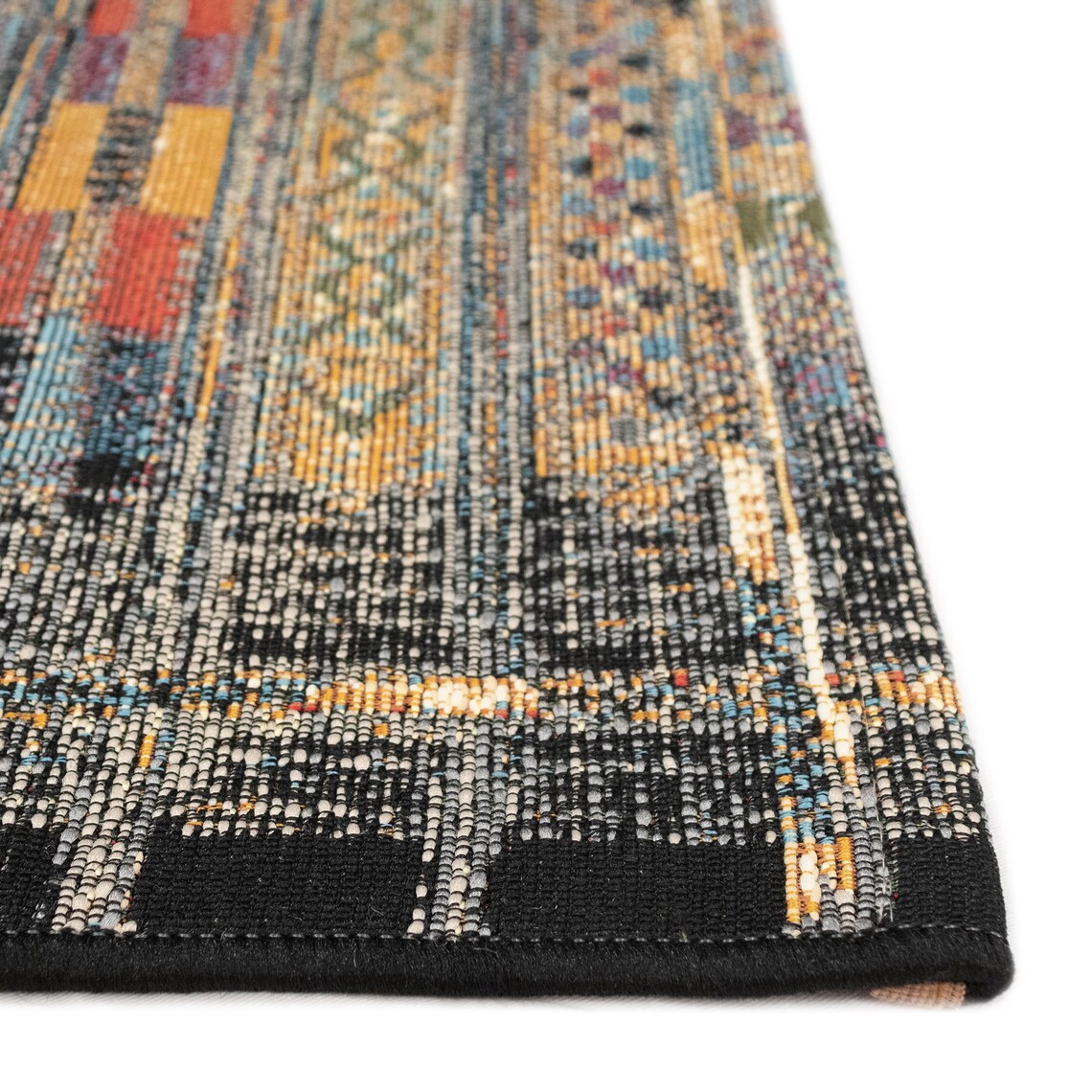 Liora Manne Marina Tribal Stripe Indoor Outdoor Area Rug Black Etsy