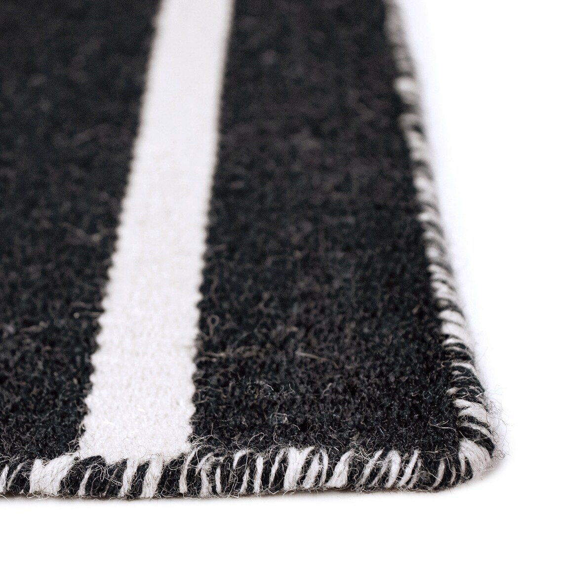 Liora Manne Sorrento Pinstripe Indoor/Outdoor Rug Black Etsy