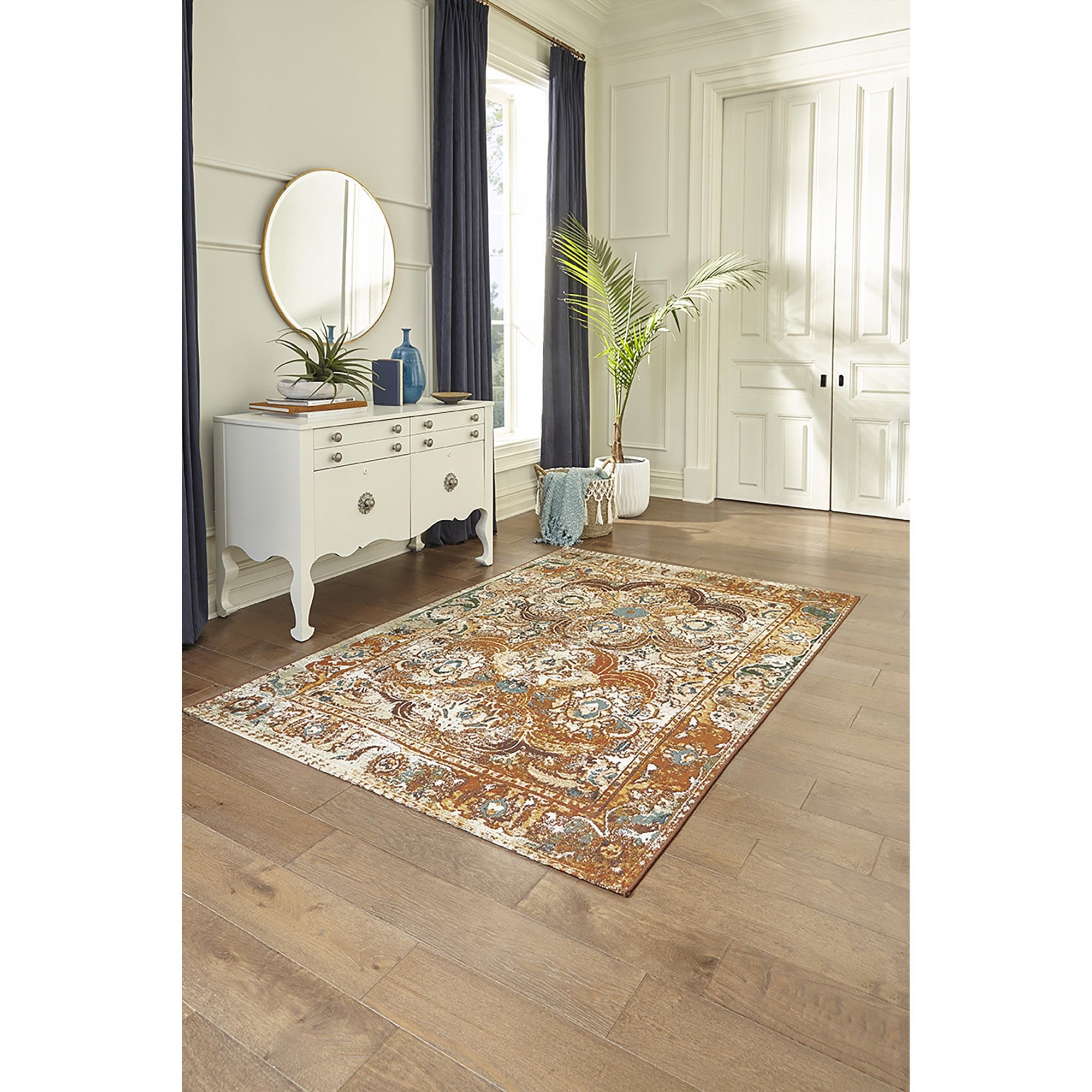 Liora Manne Marina Kashan Indoor Outdoor Area Rug Amber Etsy