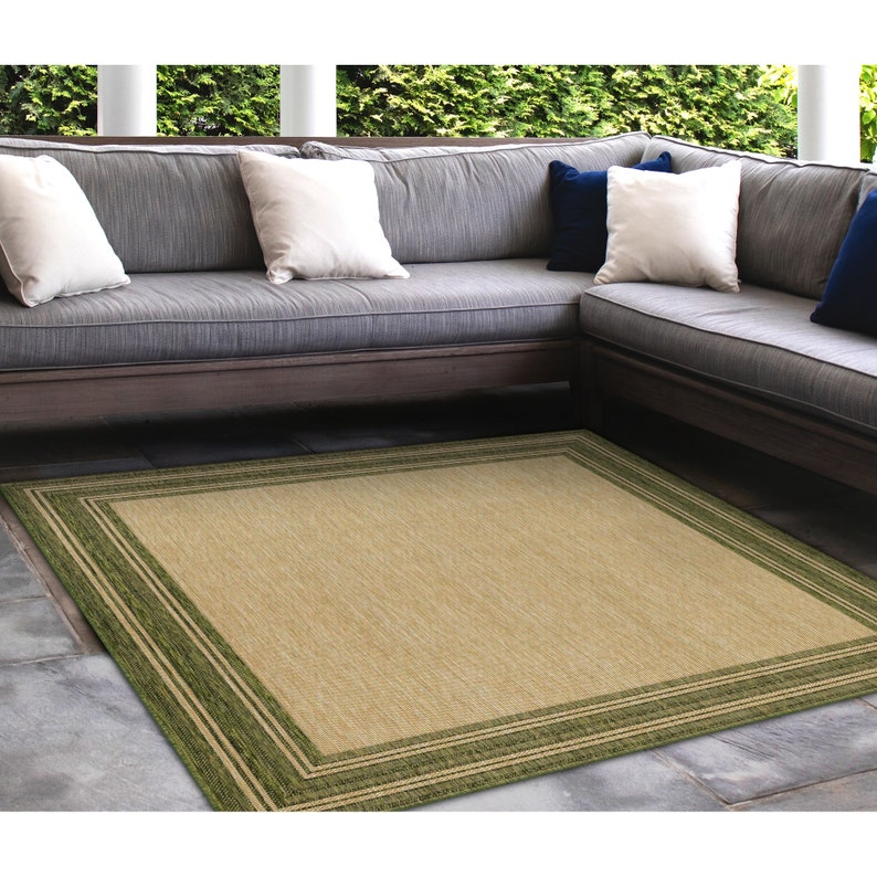 Liora Manne Carmel Multi Border Indoor/outdoor Rug Etsy