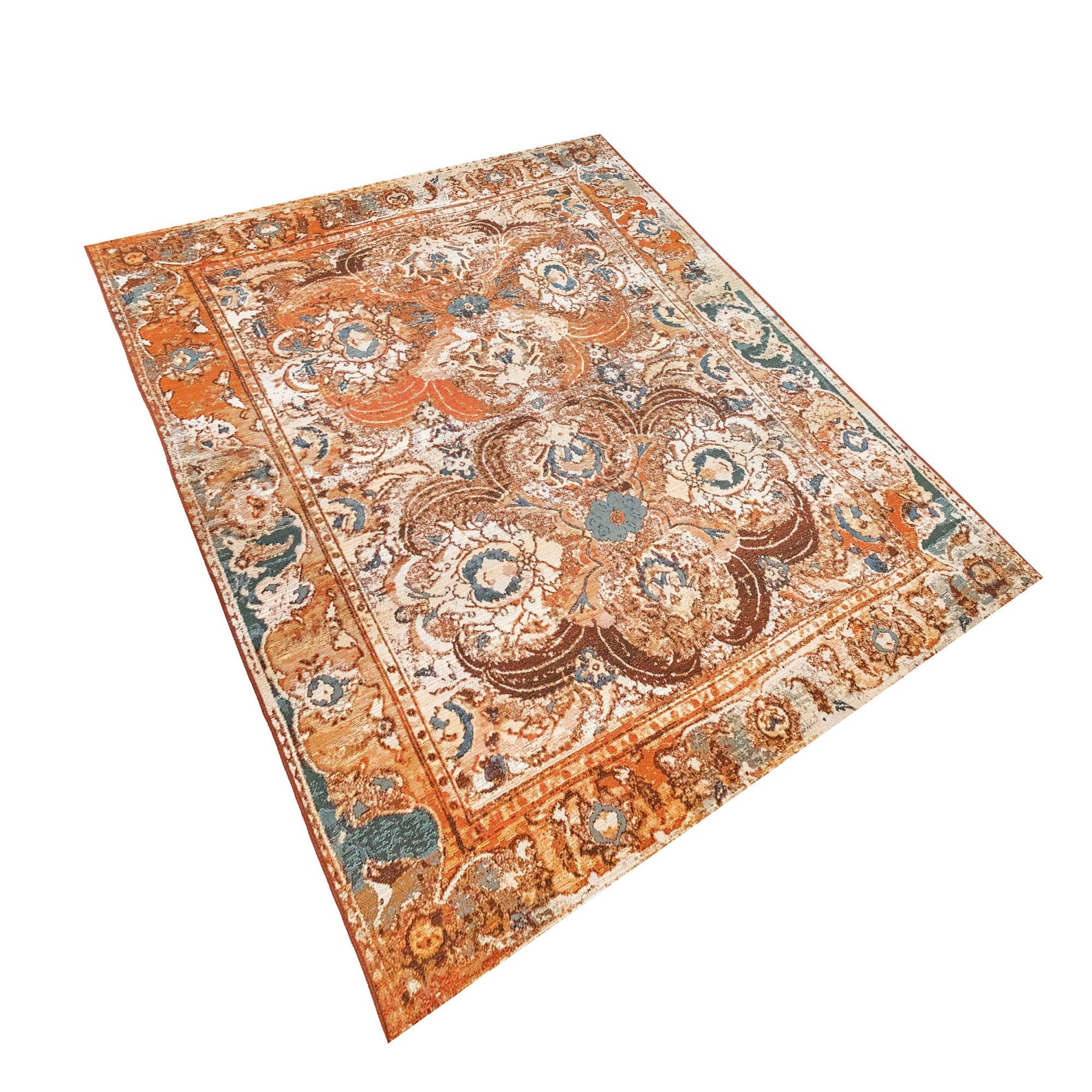 Liora Manne Marina Kashan Indoor Outdoor Area Rug Amber Etsy