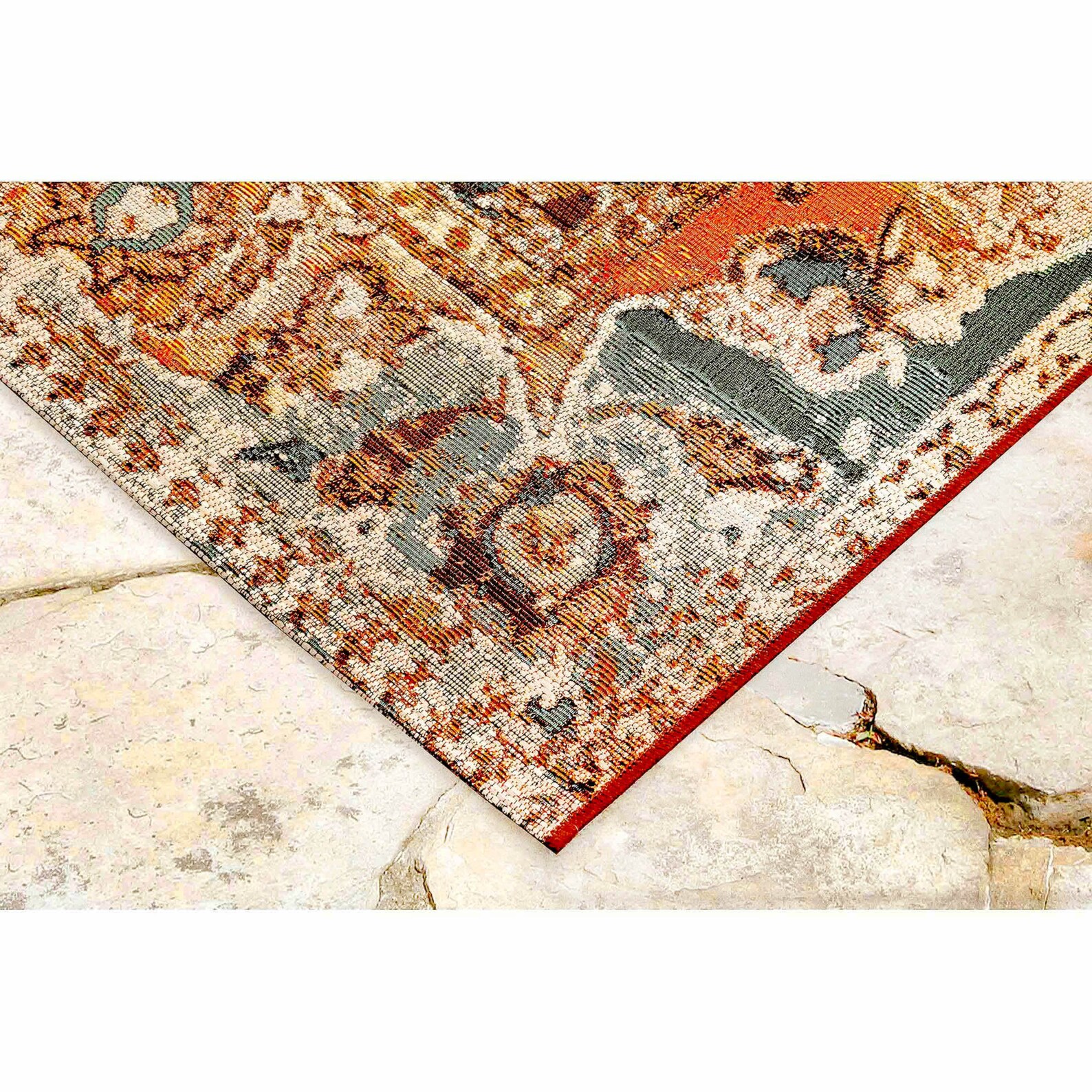 Liora Manne Marina Kashan Indoor Outdoor Area Rug Amber Etsy