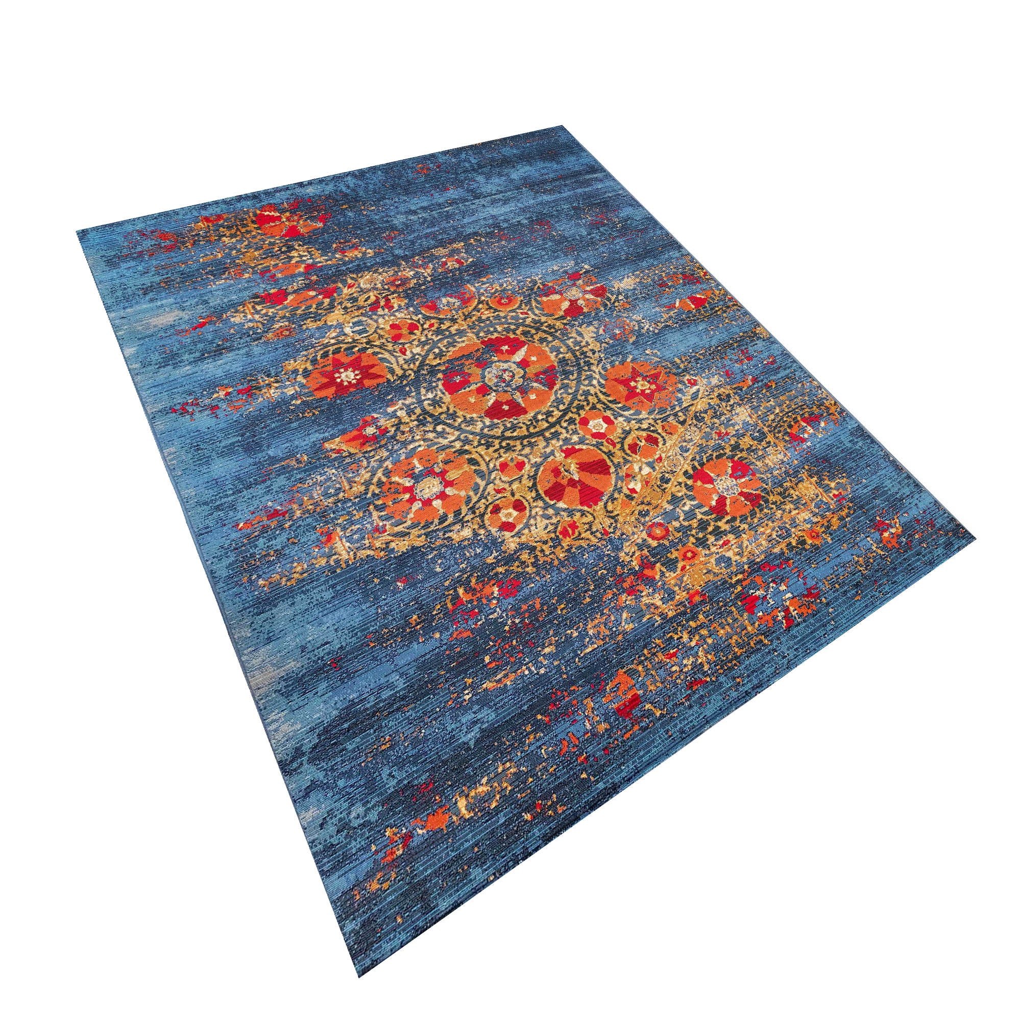 Liora Manne Marina Suzanie Indoor Outdoor Area Rug Blue Etsy