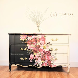 French dresser or buffet black & white