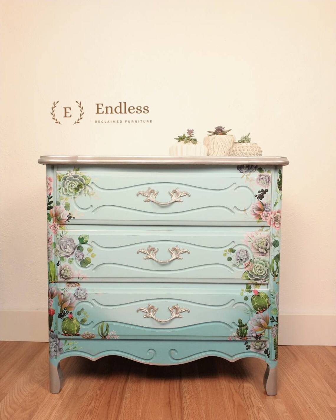 SOLD Epoxy Resin Top/epoxy Dresser/succulent Etsy