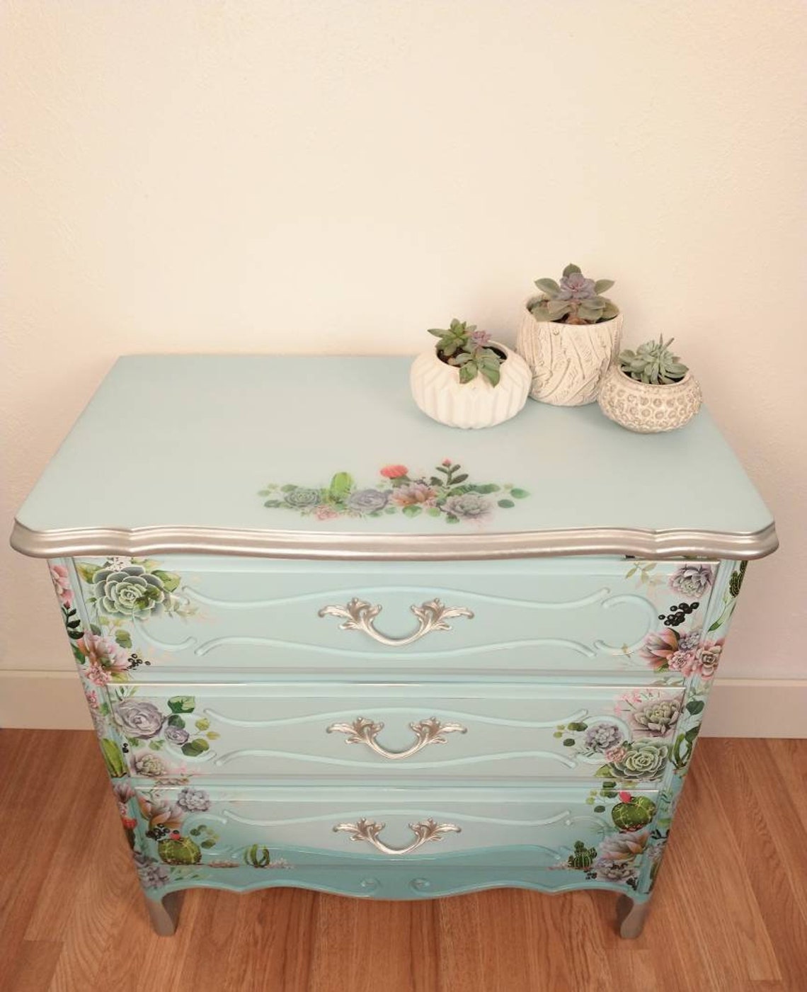 SOLD Epoxy Resin Top/epoxy Dresser/succulent Etsy