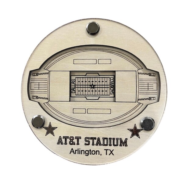Wooden Stadium Coasters Etsy