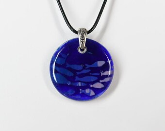 Glass School of Fish Pendant
