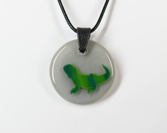 Glass Iguana Pendant