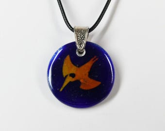 Glass Climbing Lizard Pendant