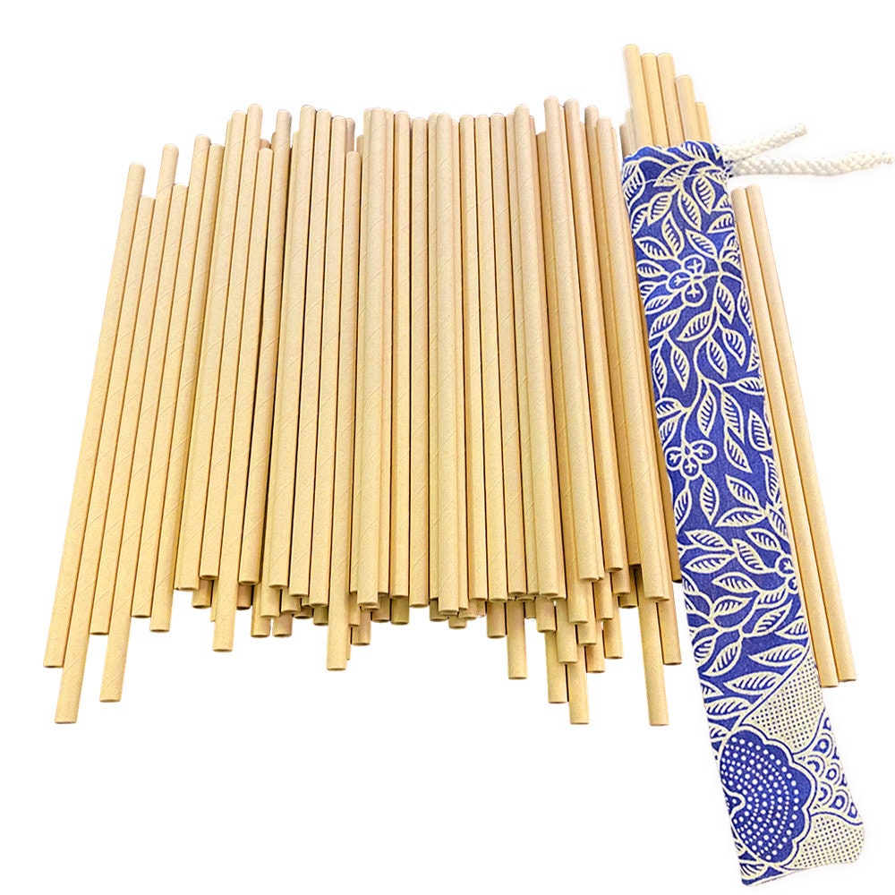 Disposable Straws Bamboo Straws Bundle Straws Bulk 100 Etsy